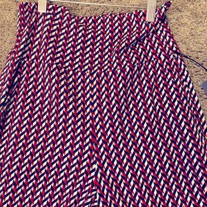 Grace trouser Red, White & Navy